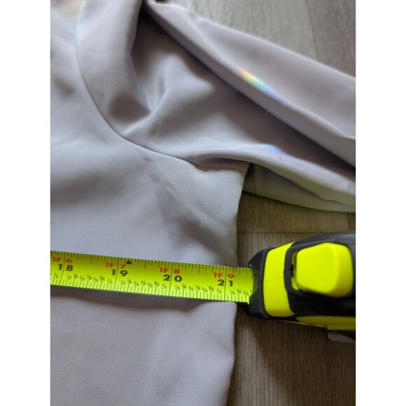 Lands End Outfitters Womens Beige Long Sleeve Blouse Tie Cuff Detail Size 12 - Picture 6 of 6